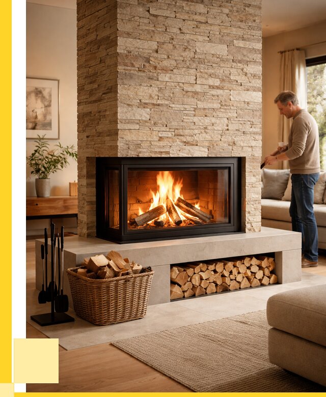 Дровяной камин под ключ в Баксане от 202040 р. | ЭриданБкс