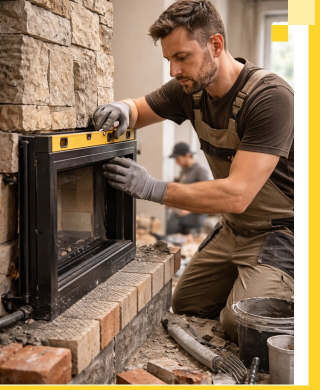 Дровяные камины под ключ в Баксане: монтаж, обустройство