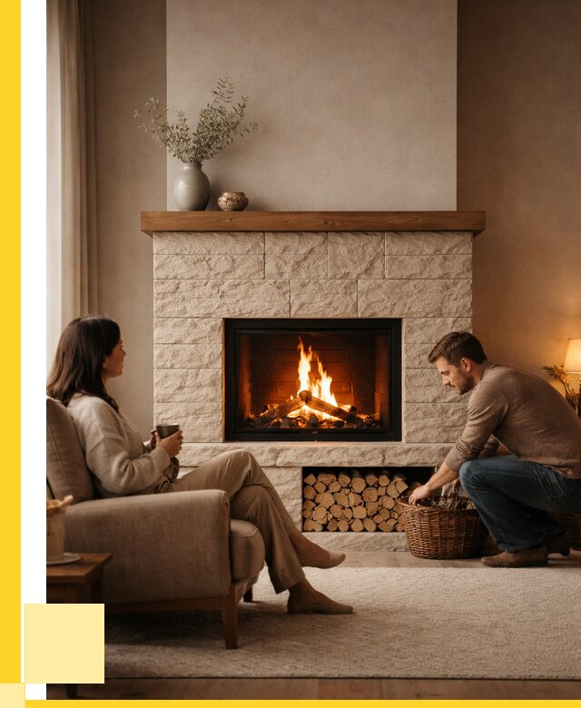 Камины для дома в Баксане под ключ от 151530 р. | ЭриданБкс