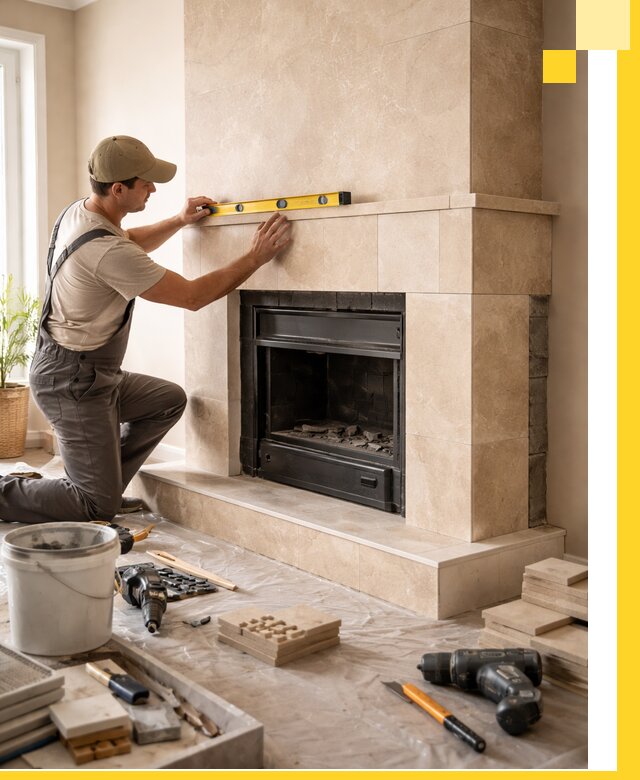 Установка и монтаж каминов в частном доме под ключ в Баксане