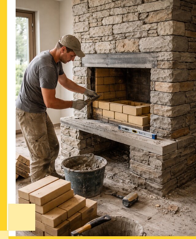 Кладка каминов и камина в Баксане от 25255 р. ЭриданБкс