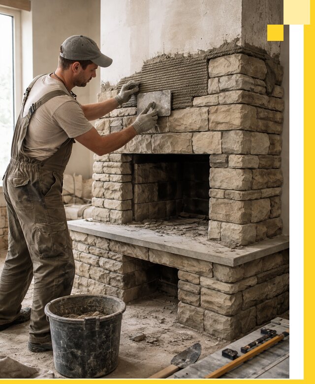 Строительство каминов под ключ в Баксане от проектирования до монтажа