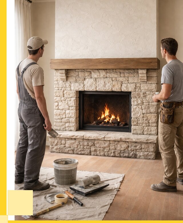 Отделка каминов в Баксане от 6566 р. под ключ | ЭриданБкс