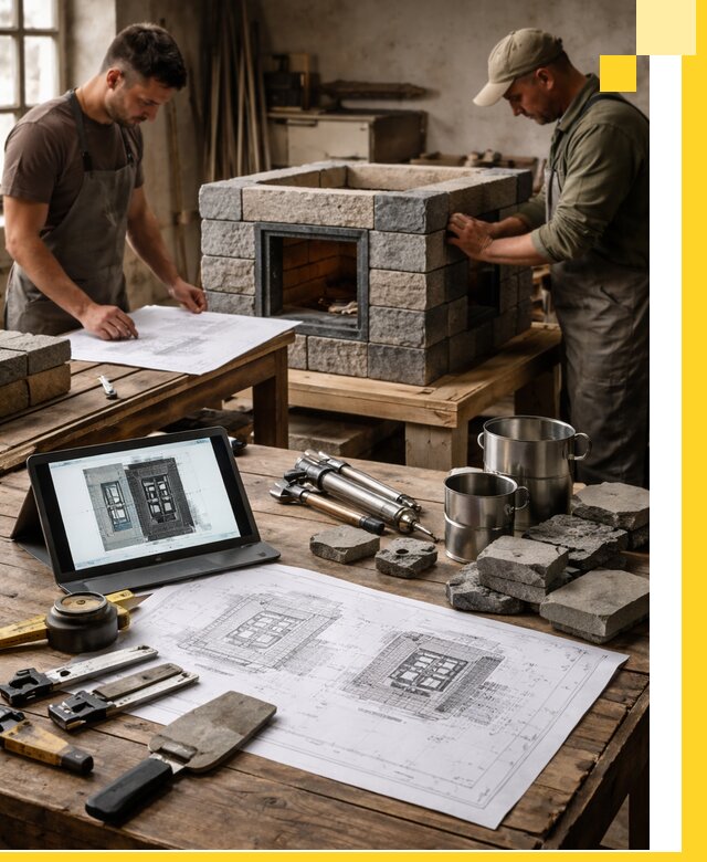 Разработка проектов печей с согласованием и монтажом в Баксане