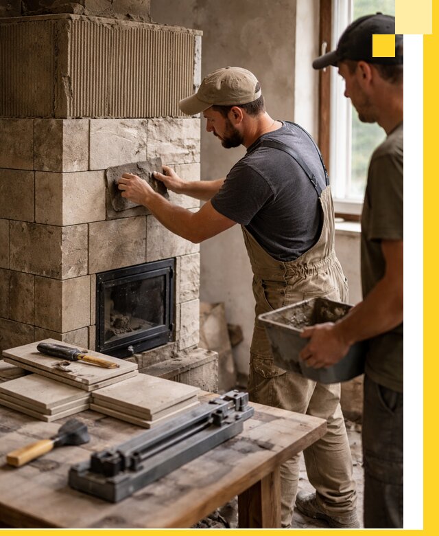 Профессиональная облицовка печей в Баксане: керамика и камень