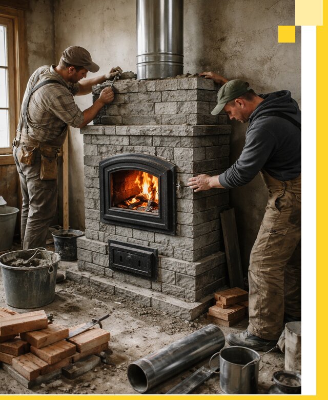 Производство, поставка и монтаж дровяных печей в Баксане