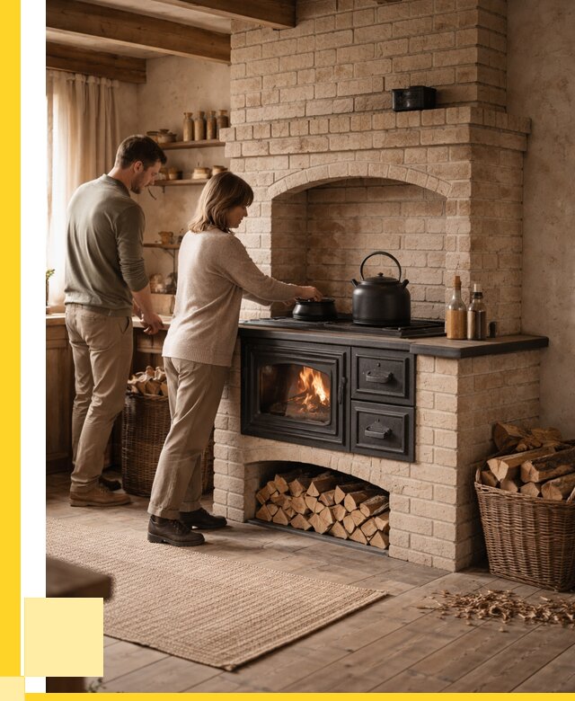 Печи с плитой в Баксане от 45459 р. | ЭриданБкс — кирпичная печь