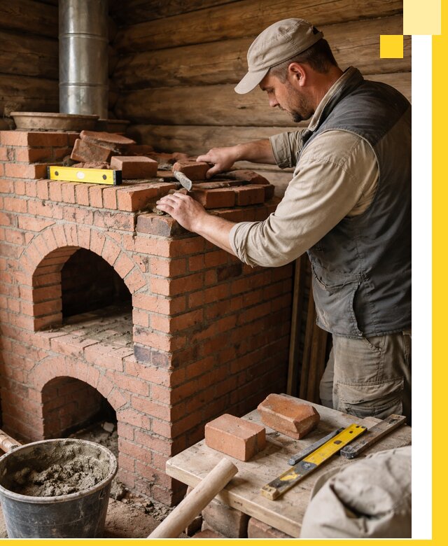 Изготовление и установка русских печей в Баксане под ключ