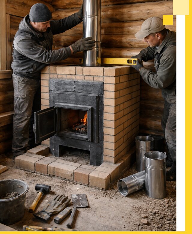 Проектирование, изготовление и установка банных печей в Баксане