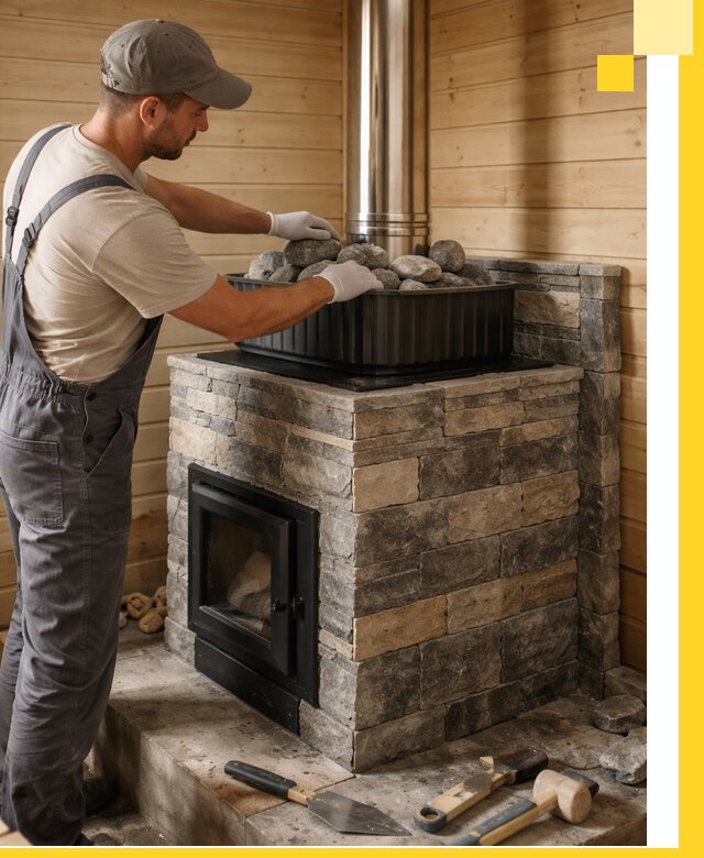 Печи для парной в Баксане, производство, монтаж и обслуживание