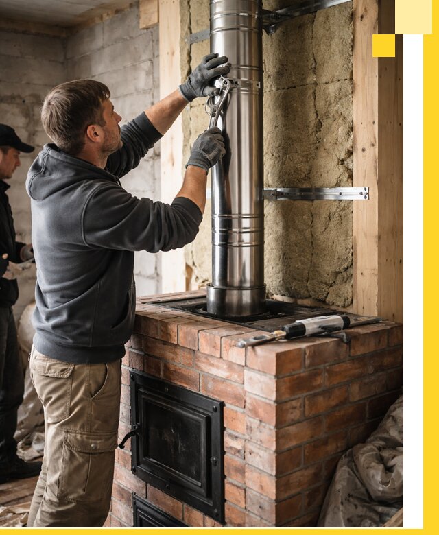 Изготовление и монтаж печей и дымоходов под ключ в Баксане