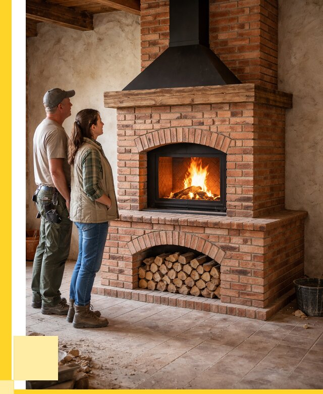 Печи камины из кирпича в Баксане от 121224 р. | ЭриданБкс