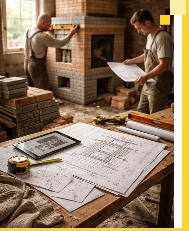 Проекты печей и каминов с индивидуальным дизайном в Баксане