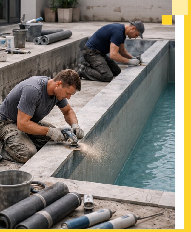 Профессиональный ремонт бассейнов под ключ в Баксане