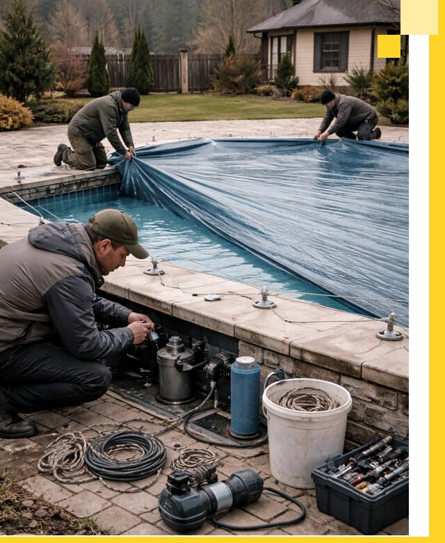 Консервация бассейнов в Баксане: подготовка к длительному хранению