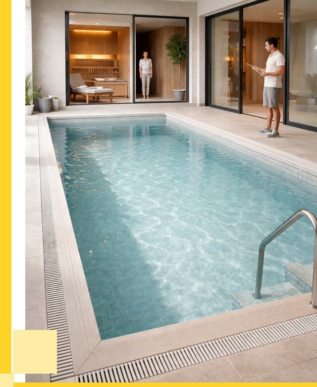 Отделка бассейна пленкой ПВХ в Баксане от 3536 р. - ЭриданБкс