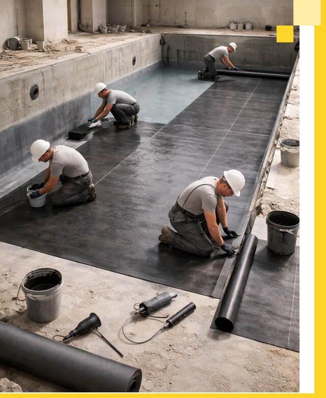 Профессиональная гидроизоляция бассейнов и чаш в Баксане под ключ