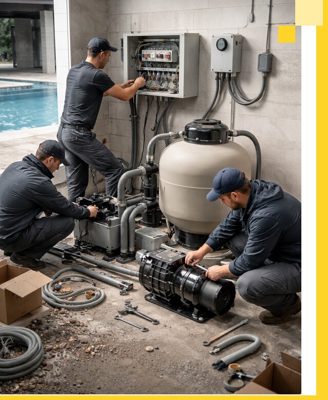 Профессиональный монтаж оборудования для бассейнов в Баксане