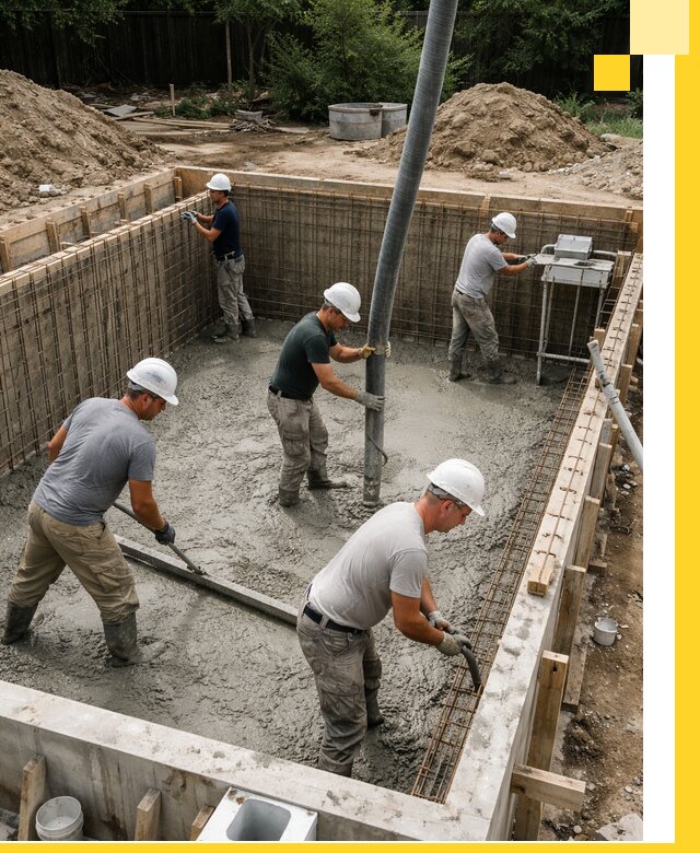 Строительство бетонных бассейнов под ключ в Баксане