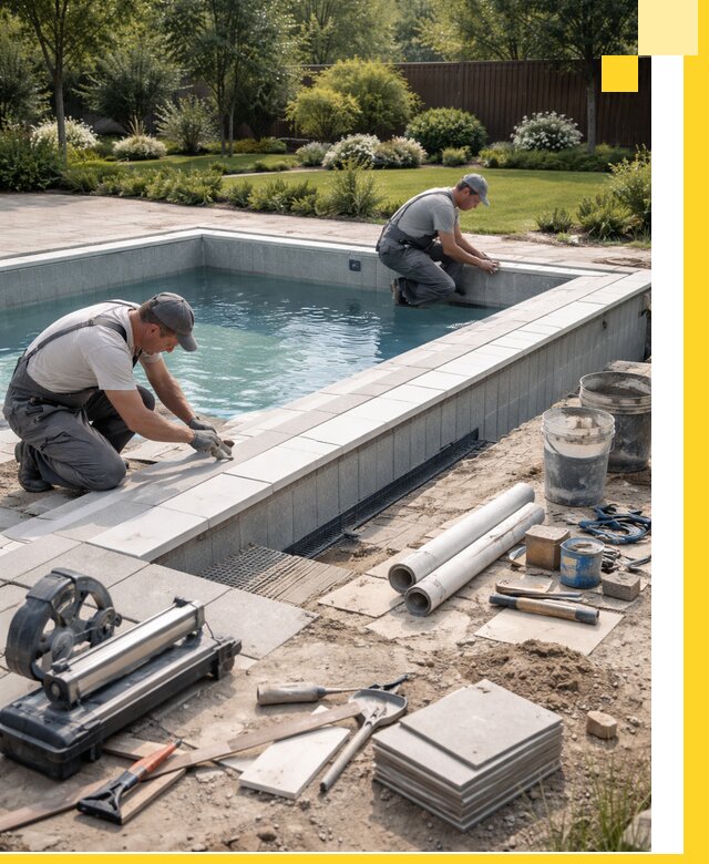 Строительство открытых бассейнов под ключ в Баксане профессионально