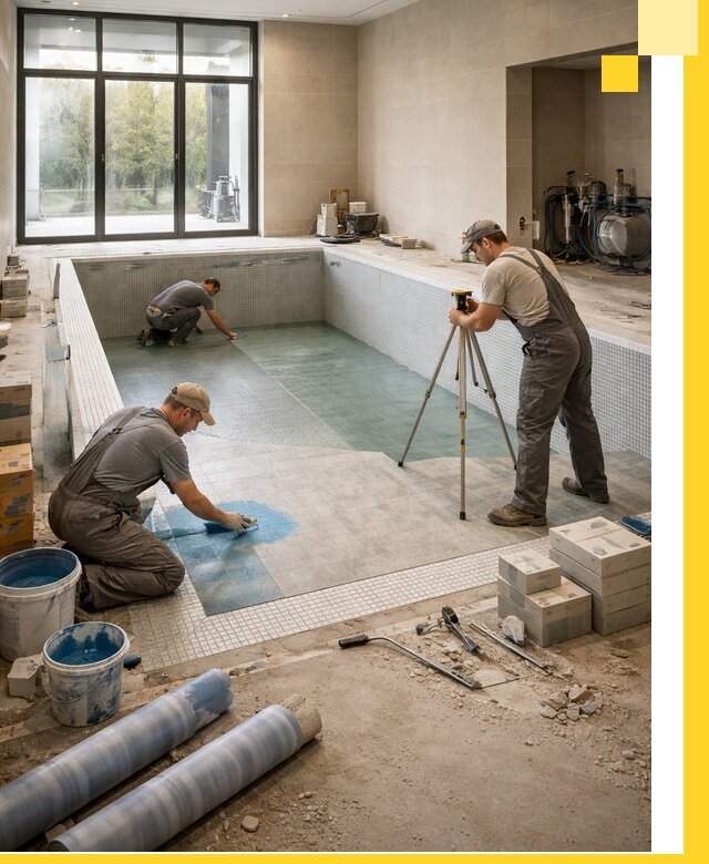 Проект и строительство закрытых бассейнов в Баксане под ключ