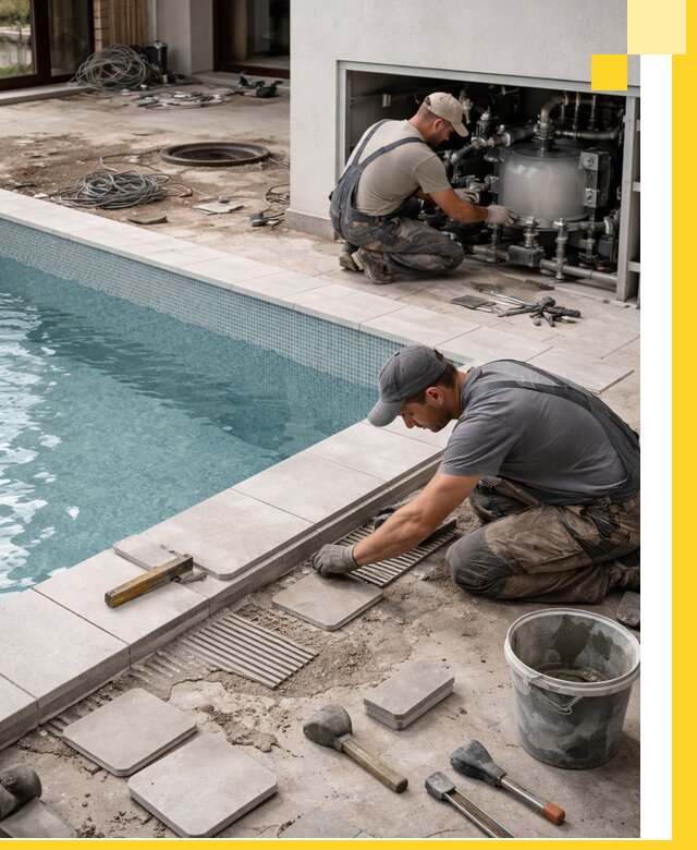 Строительство и монтаж бассейнов в коттедже в Баксане