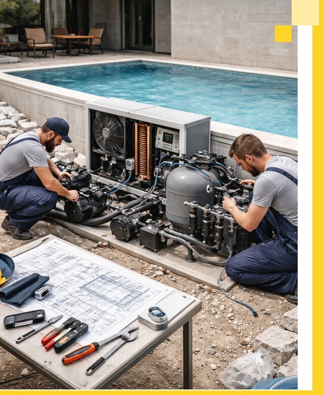 Проектирование и монтаж бассейнов с подогревом в Баксане