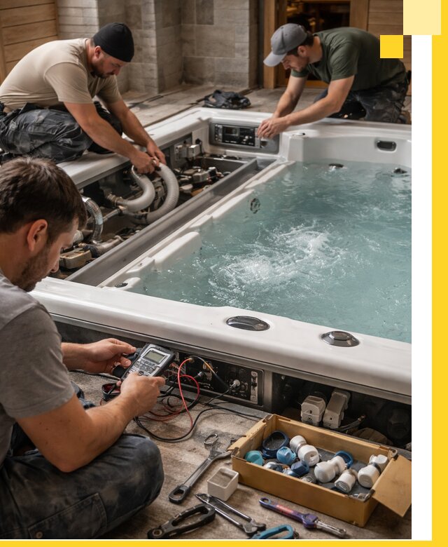 Гидромассажные бассейны под ключ в Баксане, дизайн и монтаж