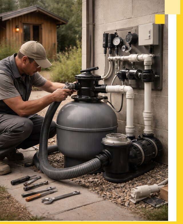 Продажа и монтаж фильтров и насосов для бассейнов в Баксане