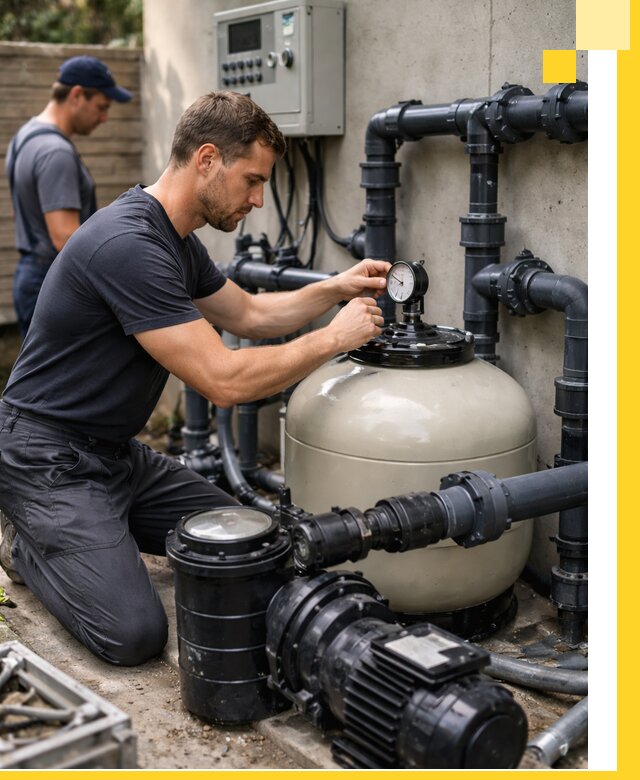 Поставка и монтаж фильтровального оборудования для бассейнов в Баксане