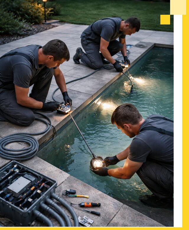 Профессиональное освещение бассейнов в Баксане: дизайн и монтаж