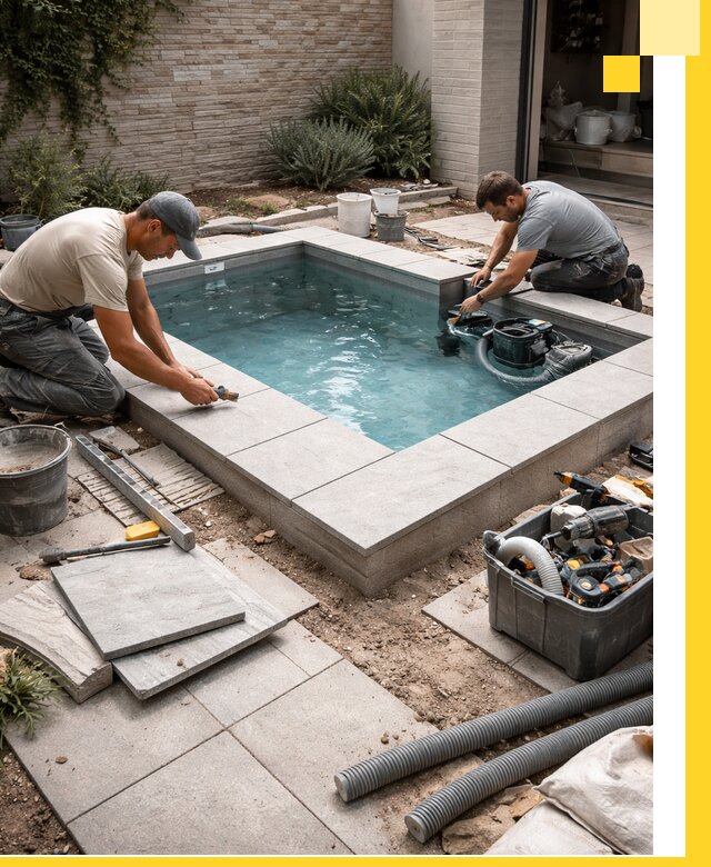 Мини бассейны под ключ в Баксане, дизайн и установка