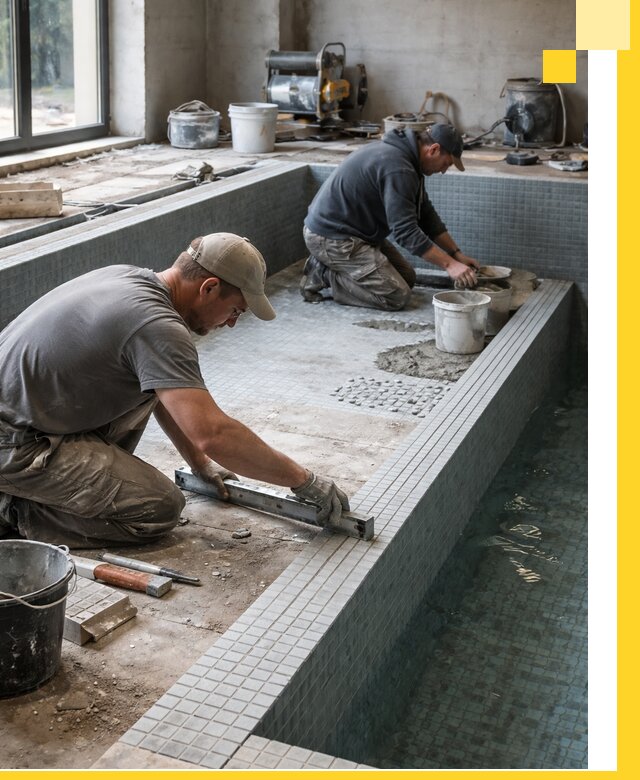 Строительство бассейна в частном доме в Баксане под ключ