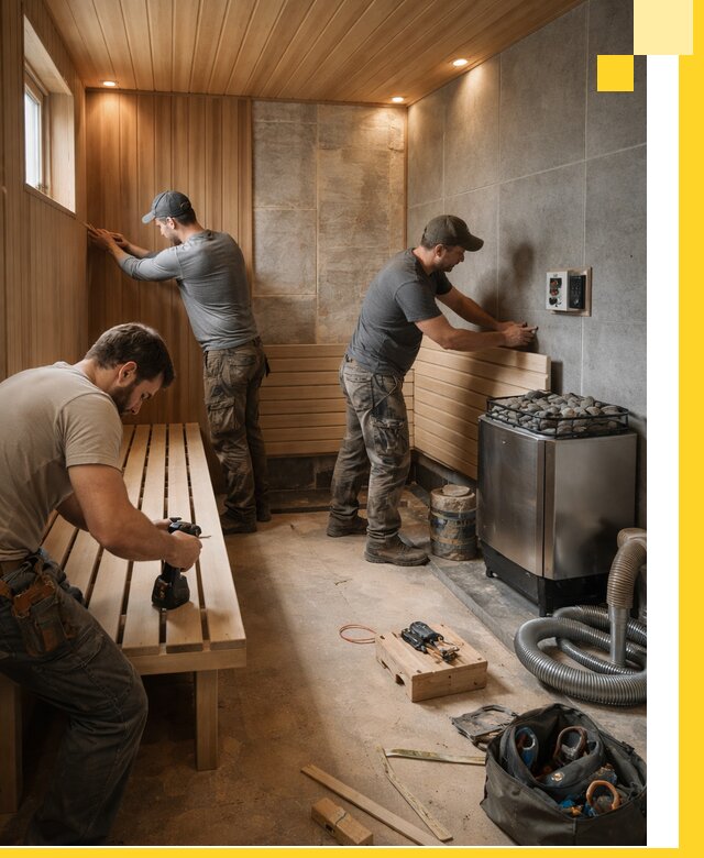 Сауны под ключ в Баксане, проектирование, строительство, отделка