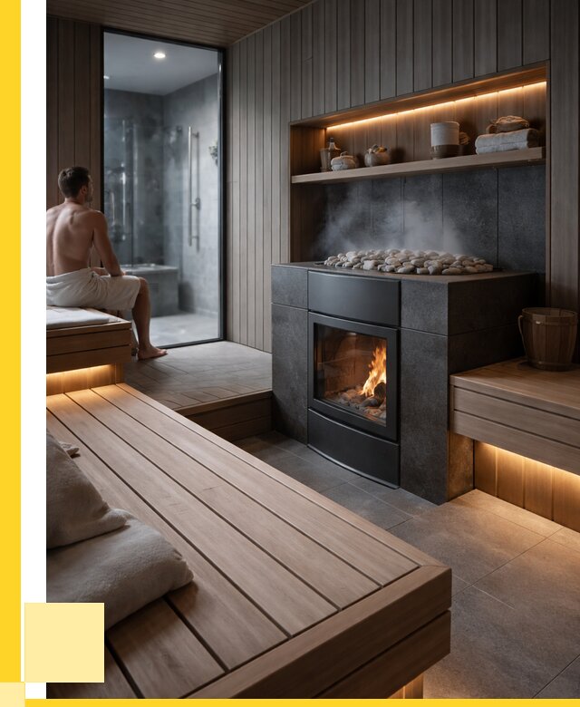 Проект сауны в частном доме в Баксане от 35357 р. | ЭриданБкс