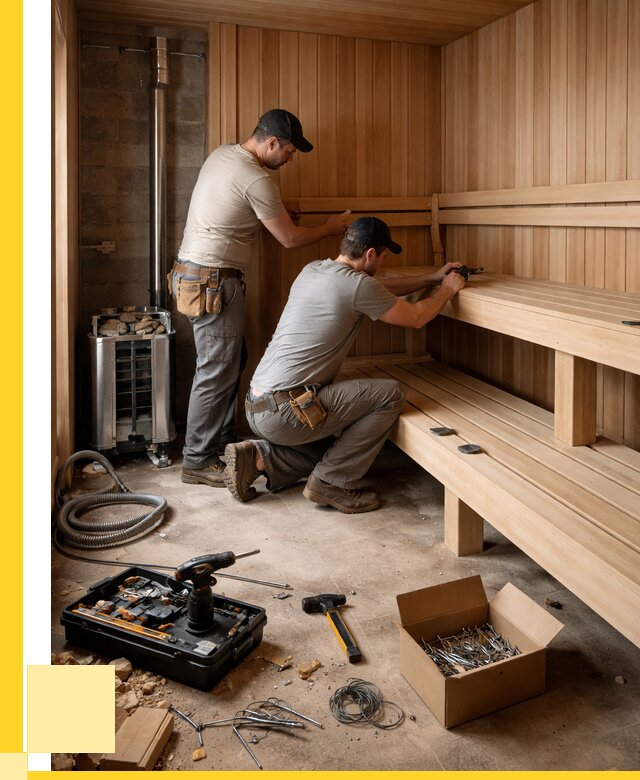 Монтаж саун под ключ в Баксане от 121224 р. | ЭриданБкс