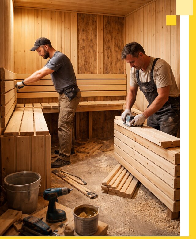 Профессиональный комплексный ремонт саун под ключ в Баксане