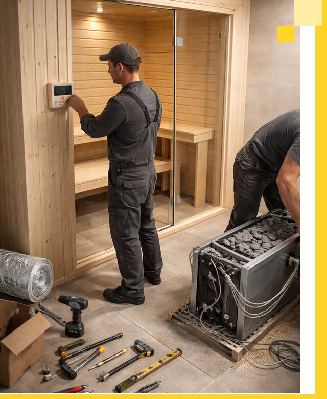 Поставка, установка и монтаж электрических саун в Баксане