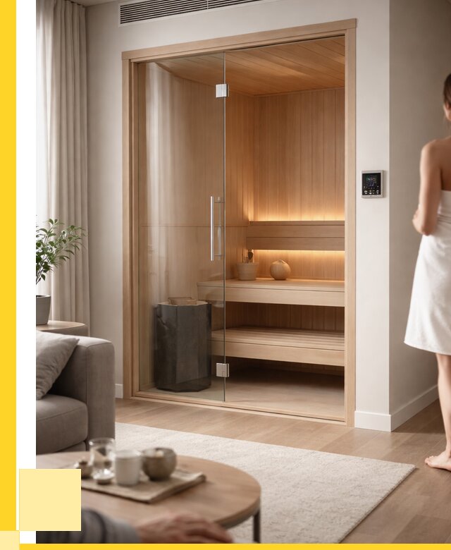 Сауна в квартире под ключ в Баксане от 121224 р. ЭриданБкс