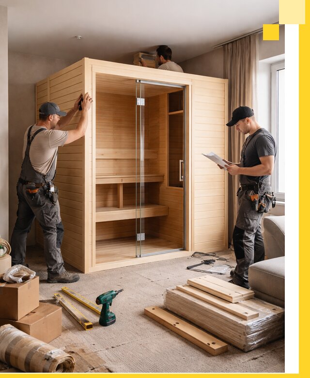 Установка и благоустройство саун в квартире в Баксане