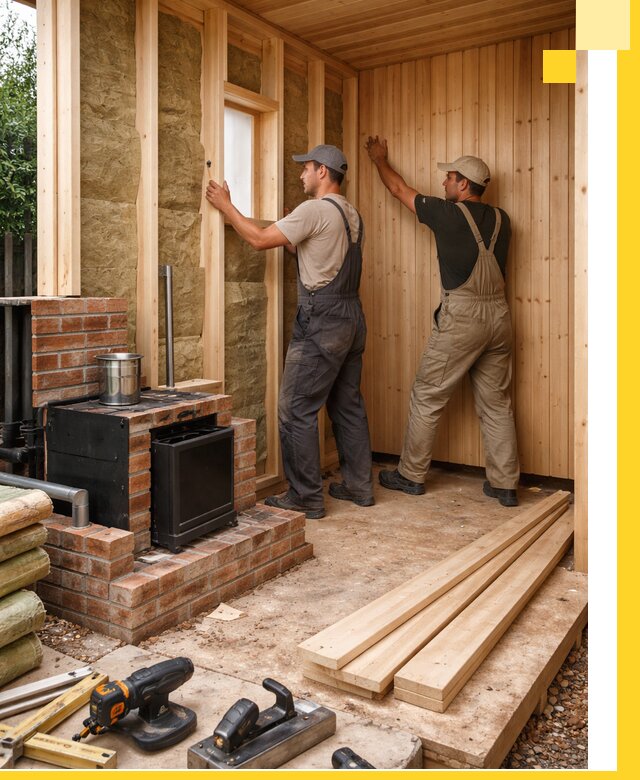 Строительство и установка дачных саун под ключ в Баксане