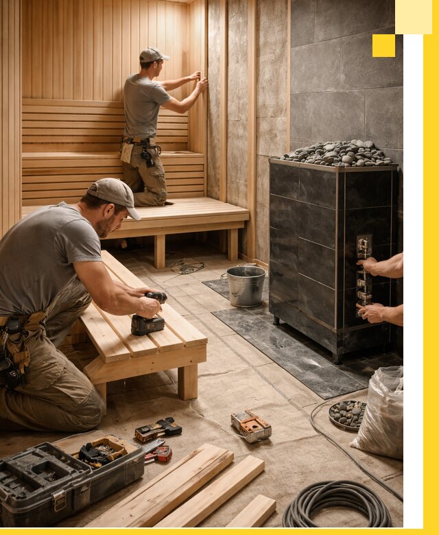 Дизайн и строительство интерьерных саун под ключ в Баксане