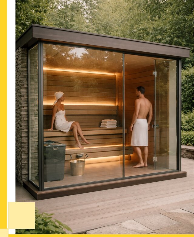 Сауна стеклянная и двери для сауны в Баксане от 252550 р. | ЭриданБкс