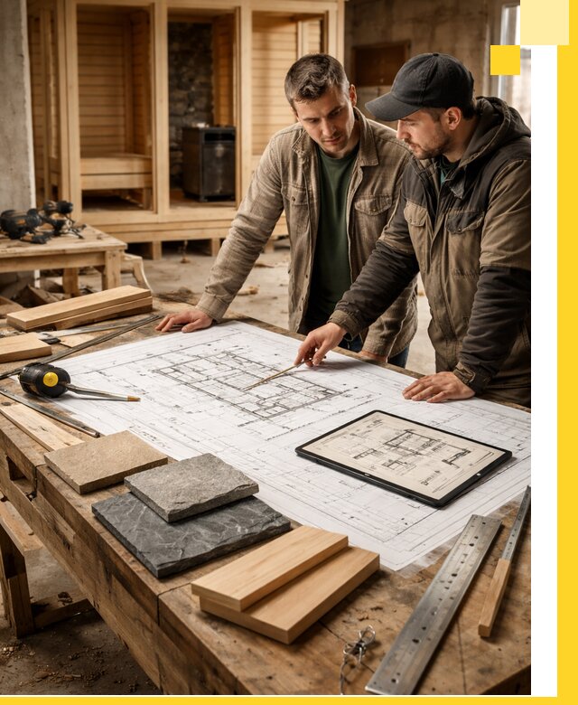 Проекты бань под ключ и планы строительства в Баксане