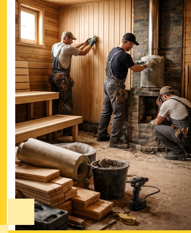 Ремонт бань под ключ в Баксане от 45459 р. | ЭриданБкс