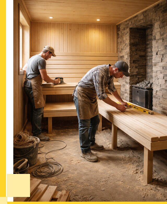 Отделка бани в Баксане: внутренняя отделка от 3031 р. | ЭриданБкс