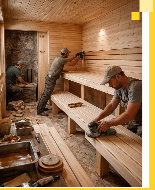 Профессиональная отделка бань в Баксане под ключ, с гарантией