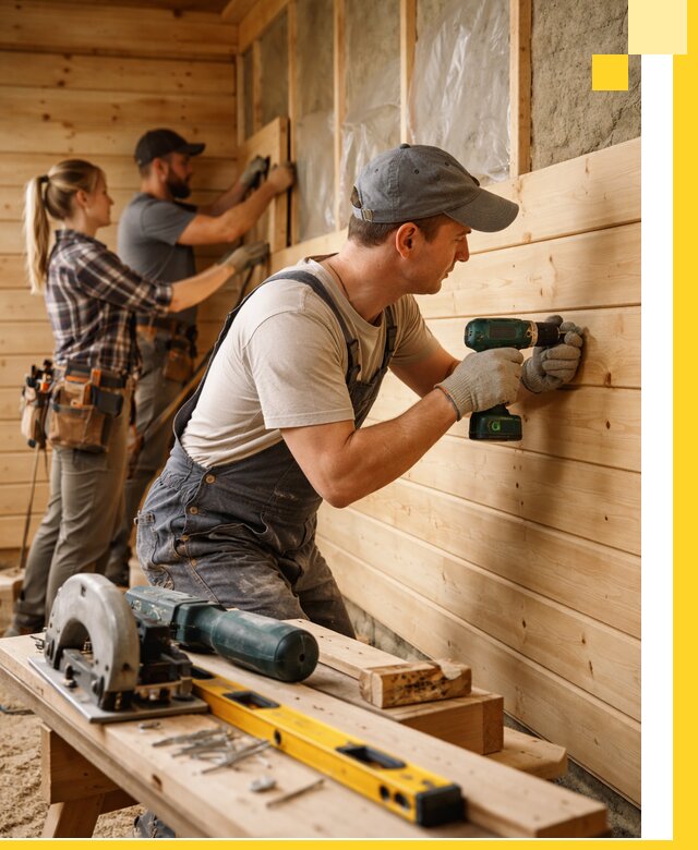 Обшивка бань под ключ в Баксане: отделка стен и потолков