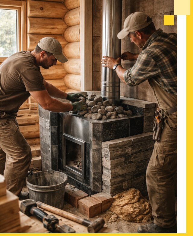 Строительство и отделка русских бань под ключ в Баксане