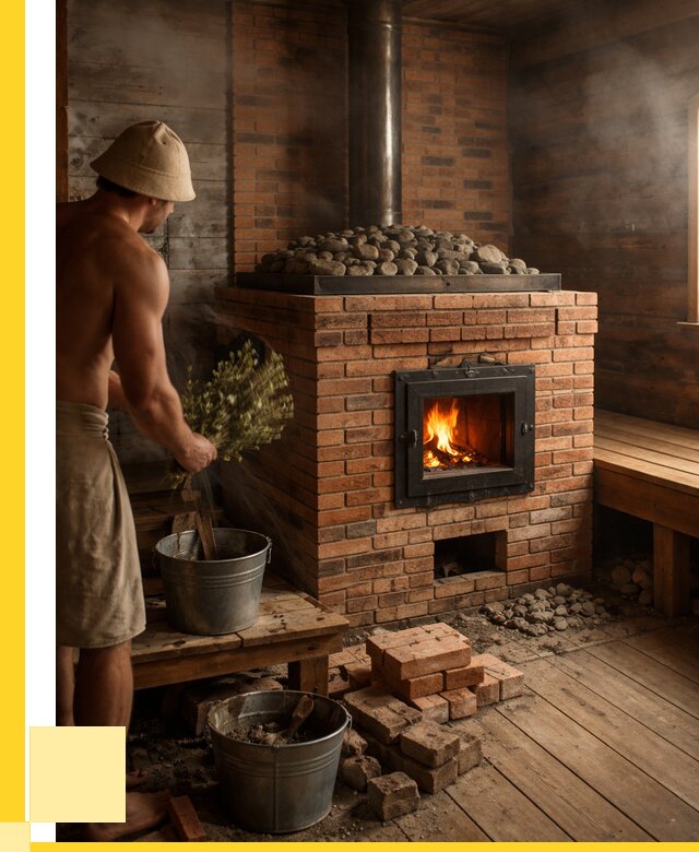 Кирпичные банные печи в Баксане от 90918 р. | ЭриданБкс